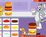 Tom and Jerry hamburger játék